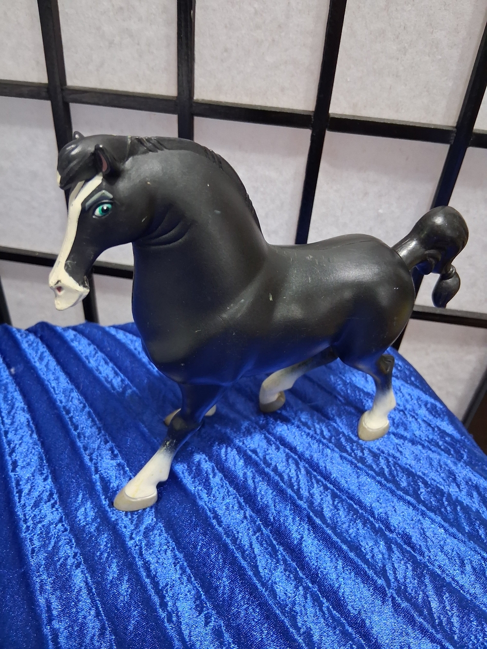Disney Mulan, Khan The Horse Figurine with Teal Eyes